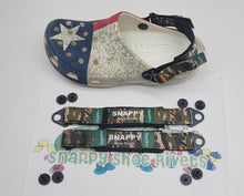 Load image into Gallery viewer, Snappy Shoe Rivets Kid Size adjustable Replacement Straps for Croc ClogsC12 to M7