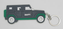 Load image into Gallery viewer, Shappy Snappy Truck Keychain and shoe charm holder with 2 charms (Green/glow in the dark or Grey)