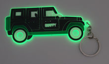 Load image into Gallery viewer, Shappy Snappy Truck Keychain and shoe charm holder with 2 charms (Green/glow in the dark or Grey)