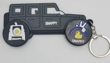 Load image into Gallery viewer, Shappy Snappy Truck Keychain and shoe charm holder with 2 charms (Green/glow in the dark or Grey)