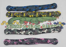 Load image into Gallery viewer, Snappy Shoe Rivets - Replacement Straps for Clogs (White/Red/Yellow/Blue/Pink Camo) - Variety of Colors - Bonus 4 Rivets