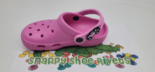 Load image into Gallery viewer, Snappy Shoe Rivets Kid Size Replacement Straps for Croc Clogs also built in Charm Holder and Bonus Rivets