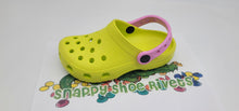 Load image into Gallery viewer, Snappy Shoe Rivets Kid Size Replacement Straps for Croc Clogs also built in Charm Holder and Bonus Rivets