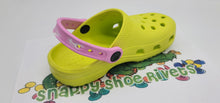 Load image into Gallery viewer, Snappy Shoe Rivets Kid Size Replacement Straps for Croc Clogs also built in Charm Holder and Bonus Rivets