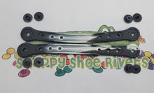 Load image into Gallery viewer, Snappy Shoe Rivets Kid Size Replacement Straps for Croc Clogs also built in Charm Holder and Bonus Rivets