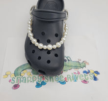 Load image into Gallery viewer, Shoe Charm Chains ROUND PEARL LIKE LONG CHAIN13 INCHES #B11 fits your croc shoes