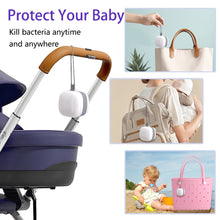 Load image into Gallery viewer, Snappy Smart Portable Pacifier UV Sterilizer | Baby Bottle Nipple & Pacifier Cleaner Travel UV Light Sanitizer for Pacifiers, Nipples, Earbuds, Jewelry, Dental Guards, Toothbrush Heads & More