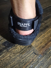 Load image into Gallery viewer, Black Comfort Relax fit Heel Straps for Clog Shoes with 4 Rivets!