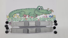Load image into Gallery viewer, Grey Comfort Relax fit Heel Straps for Clog Shoes with 4 Rivets!