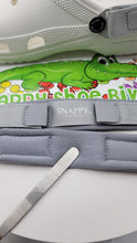 Load image into Gallery viewer, Grey Comfort Relax fit Heel Straps for Clog Shoes with 4 Rivets!