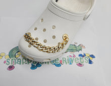 Load image into Gallery viewer, Shoe Charm Chains gold  #A12 fits your croc shoes
