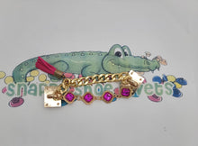 Load image into Gallery viewer, Shoe Charm Chains PINK STONE #B4 fits your croc shoes
