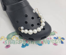 Load image into Gallery viewer, Shoe Charm Chains ROUND PEARL LIKE CHAIN #B10 fits your croc shoes
