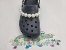 Load image into Gallery viewer, Shoe Charm Chains  BIG ROUND PEARL LIKE  CHAIN 12 INCHES #B12 fits your croc shoes

