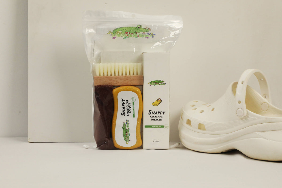 Shoe Less Rivet Snappy Shoe Rivets Shoe Cleaner Kit - 6-Piece Set for Clogs, Sneakers,