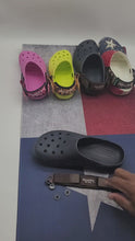 Load and play video in Gallery viewer, Snappy Shoe Rivets Kid Size adjustable Replacement Straps for Croc ClogsC12 to M7
