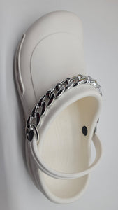 10 inch silver shoe chain