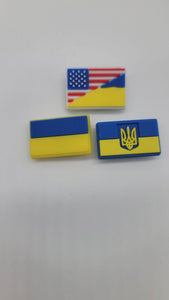 Ukraine Flags shoe charms