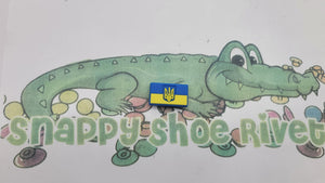 Ukraine Flags shoe charms