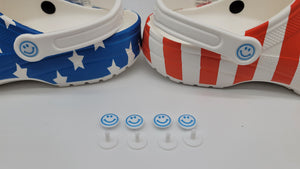 Happy face blue/white
