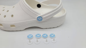 Happy face blue/white